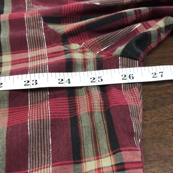 Vintage Wrangler Shirt Pearl Snap Front Men’s XL Plaid Long Sleeve Western - Picture 9 of 11